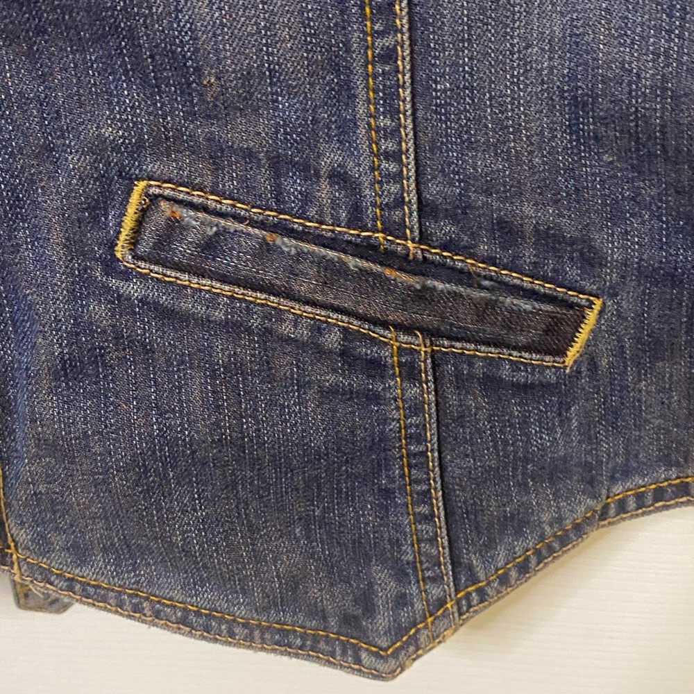 Old Navy Dark Blue Denim Vest - Picture 2 of 6